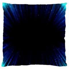 Colorful Light Ray Border Animation Loop Blue Motion Background Space Standard Flano Cushion Case (two Sides) by Mariart