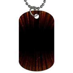 Colorful Light Ray Border Animation Loop Orange Motion Background Space Dog Tag (one Side) by Mariart
