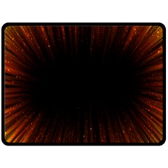 Colorful Light Ray Border Animation Loop Orange Motion Background Space Fleece Blanket (large) 