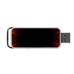 Colorful Light Ray Border Animation Loop Orange Motion Background Space Portable Usb Flash (one Side)