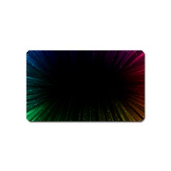 Colorful Light Ray Border Animation Loop Rainbow Motion Background Space Magnet (name Card)