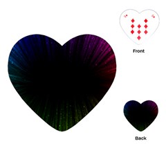 Colorful Light Ray Border Animation Loop Rainbow Motion Background Space Playing Cards (heart) 