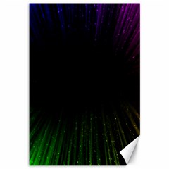 Colorful Light Ray Border Animation Loop Rainbow Motion Background Space Canvas 12  X 18   by Mariart