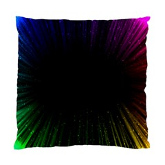 Colorful Light Ray Border Animation Loop Rainbow Motion Background Space Standard Cushion Case (two Sides)