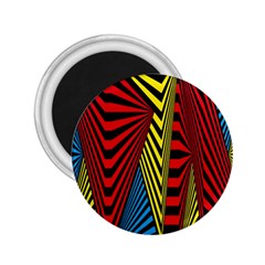 Door Pattern Line Abstract Illustration Waves Wave Chevron Red Blue Yellow Black 2 25  Magnets by Mariart