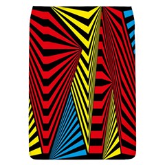 Door Pattern Line Abstract Illustration Waves Wave Chevron Red Blue Yellow Black Flap Covers (l) 