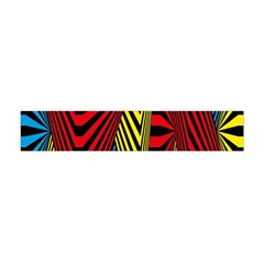 Door Pattern Line Abstract Illustration Waves Wave Chevron Red Blue Yellow Black Flano Scarf (mini)