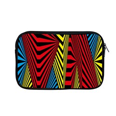 Door Pattern Line Abstract Illustration Waves Wave Chevron Red Blue Yellow Black Apple Macbook Pro 13  Zipper Case