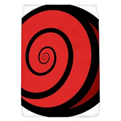 Double Spiral Thick Lines Black Red Flap Covers (l) 