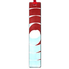 Double Spiral Thick Lines Blue Red Large Book Marks by Mariart