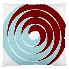 Double Spiral Thick Lines Blue Red Standard Flano Cushion Case (one Side) by Mariart
