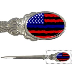 Flag American Line Star Red Blue White Black Beauty Letter Openers