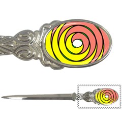 Double Spiral Thick Lines Circle Letter Openers