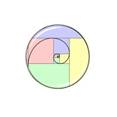 Golden Spiral Logarithmic Color Hat Clip Ball Marker (4 Pack)