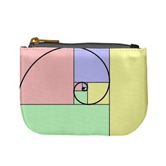 Golden Spiral Logarithmic Color Mini Coin Purses