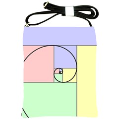 Golden Spiral Logarithmic Color Shoulder Sling Bags