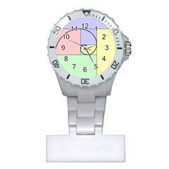 Golden Spiral Logarithmic Color Plastic Nurses Watch