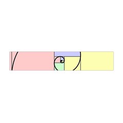 Golden Spiral Logarithmic Color Flano Scarf (mini)