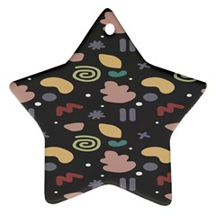 Funky Pattern Polka Wave Chevron Monster Star Ornament (two Sides) by Mariart