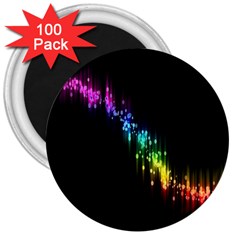 Illustration Light Space Rainbow 3  Magnets (100 Pack)