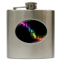 Illustration Light Space Rainbow Hip Flask (6 Oz)