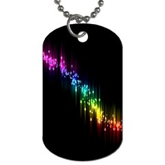 Illustration Light Space Rainbow Dog Tag (two Sides)