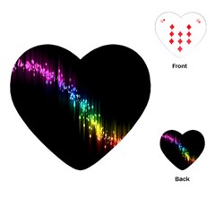 Illustration Light Space Rainbow Playing Cards (heart) 