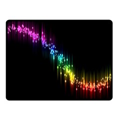 Illustration Light Space Rainbow Double Sided Fleece Blanket (small)  by Mariart
