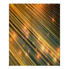 Golden Blue Lines Sparkling Wild Animation Background Space Shower Curtain 60  X 72  (medium)  by Mariart