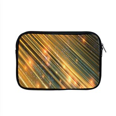 Golden Blue Lines Sparkling Wild Animation Background Space Apple Macbook Pro 15  Zipper Case by Mariart