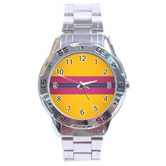 Layer Retro Colorful Transition Pack Alpha Channel Motion Line Stainless Steel Analogue Watch by Mariart