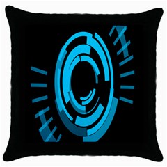 Graphics Abstract Motion Background Eybis Foxe Throw Pillow Case (black)