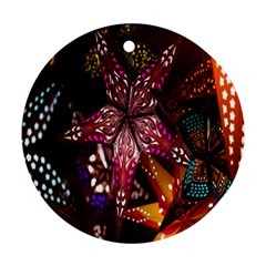 Hanging Paper Star Lights Ornament (round) by Mariart