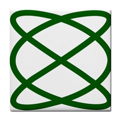 Lissajous Small Green Line Tile Coasters by Mariart