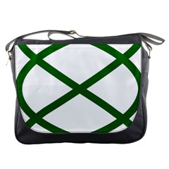 Lissajous Small Green Line Messenger Bags by Mariart