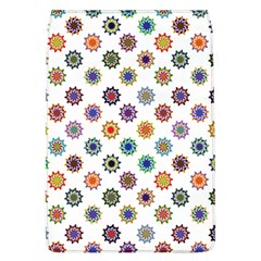 Flowers Pattern Recolor Artwork Sunflower Rainbow Beauty Flap Covers (l)  by Mariart