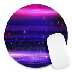 Massive Flare Lines Horizon Glow Particles Animation Background Space Round Mousepads