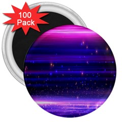 Massive Flare Lines Horizon Glow Particles Animation Background Space 3  Magnets (100 Pack)