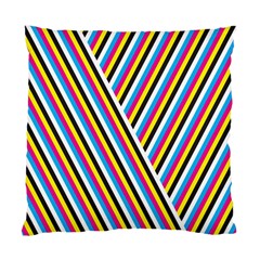 Lines Chevron Yellow Pink Blue Black White Cute Standard Cushion Case (two Sides)