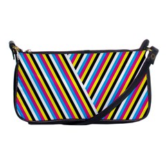 Lines Chevron Yellow Pink Blue Black White Cute Shoulder Clutch Bags by Mariart