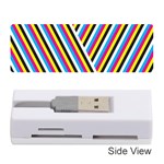 Lines Chevron Yellow Pink Blue Black White Cute Memory Card Reader (Stick)  Front