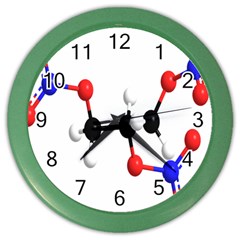 Nitroglycerin Lines Dna Color Wall Clocks