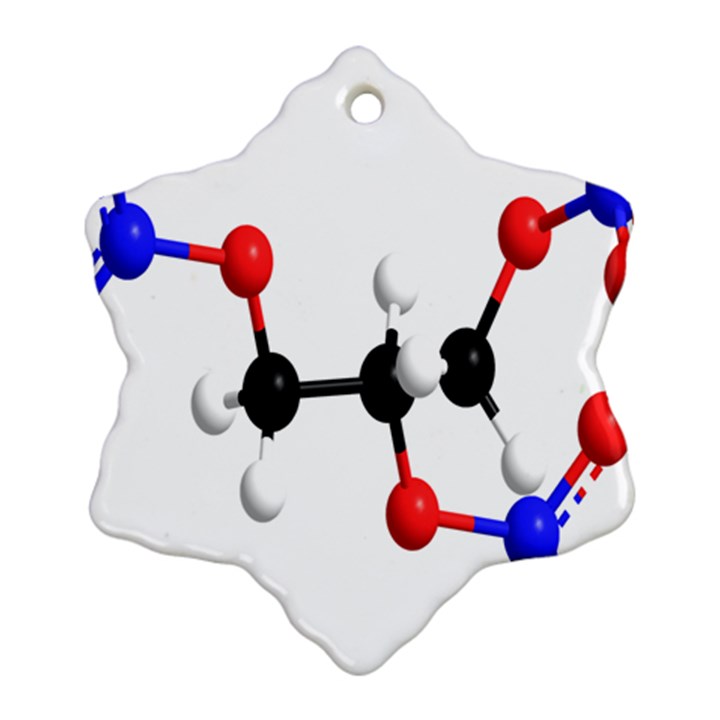 Nitroglycerin Lines Dna Ornament (Snowflake)