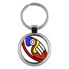 Pedernal Art Circle Sign Key Chains (round) 