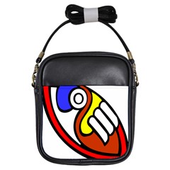 Pedernal Art Circle Sign Girls Sling Bags by Mariart