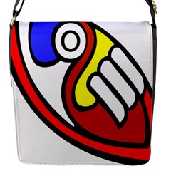 Pedernal Art Circle Sign Flap Messenger Bag (s) by Mariart