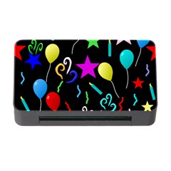 Party Pattern Star Balloon Candle Happy Memory Card Reader With Cf by Mariart