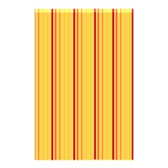 Red Orange Lines Back Yellow Shower Curtain 48  X 72  (small) 