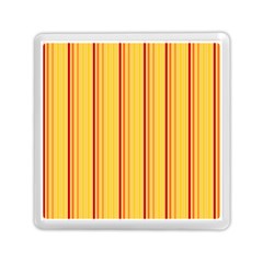 Red Orange Lines Back Yellow Memory Card Reader (square)  by Mariart