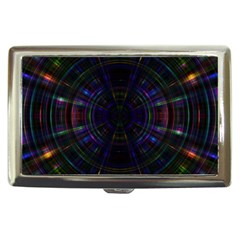 Psychic Color Circle Abstract Dark Rainbow Pattern Wallpaper Cigarette Money Cases